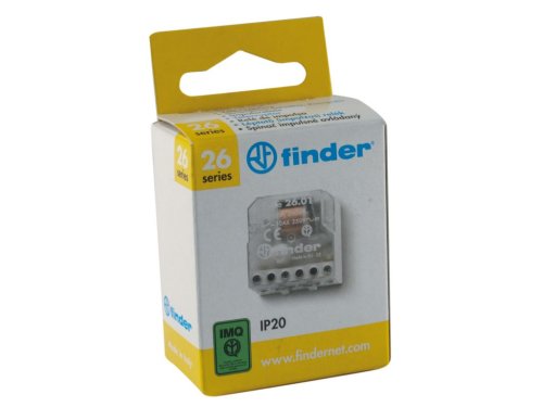 Реле установочное Finder, бистабильное, NC+NO, Uобмотки: 230ВAC, 10А картинка